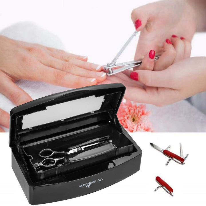 Plastic Sterilizing Tray,sterilization box,nail art tool sterilizer tray, Sterilizer Tray Box Nail Art Salon Sterilizing Too(black)