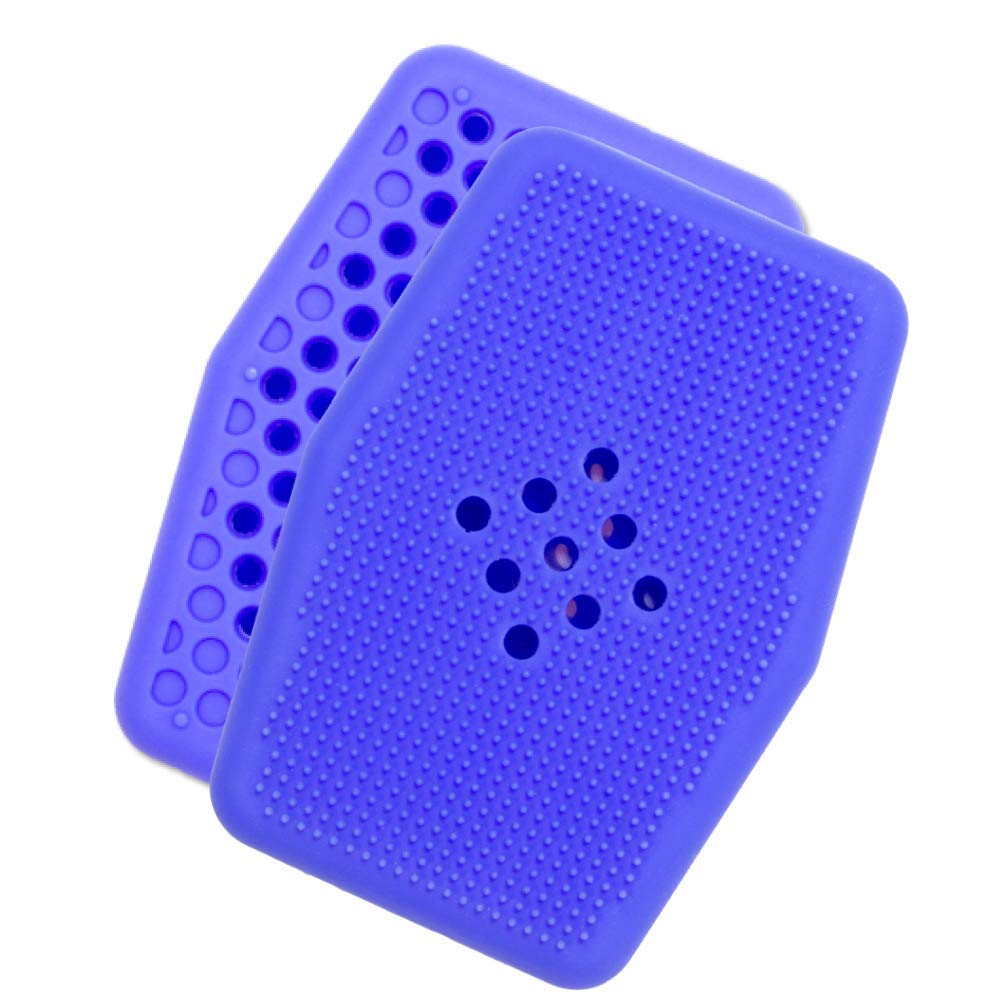 V2 the original Silicone Soap Saving Sleeve, fits many regular sized bar soaps, satisfying exfoliation (Purple)