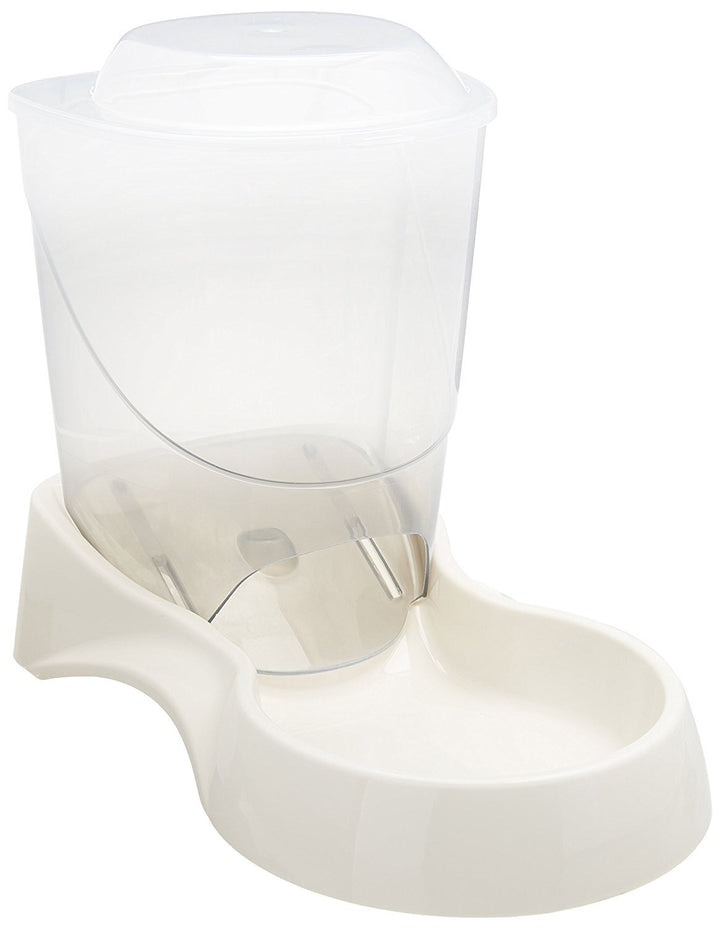 Pets Extra Small Auto Gravity Feeder, 1.5 Pound Capacity for Dogs and Cats, White