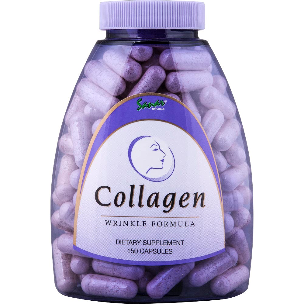Collagen Pills with Vitamin C, E - for Hair, Skin, Nails, Joint Health, Reduce Wrinkles - Hydrolyzed Collagen for Women & Men Supplement - Grass Fed, Non-GMO, 150 Capsules