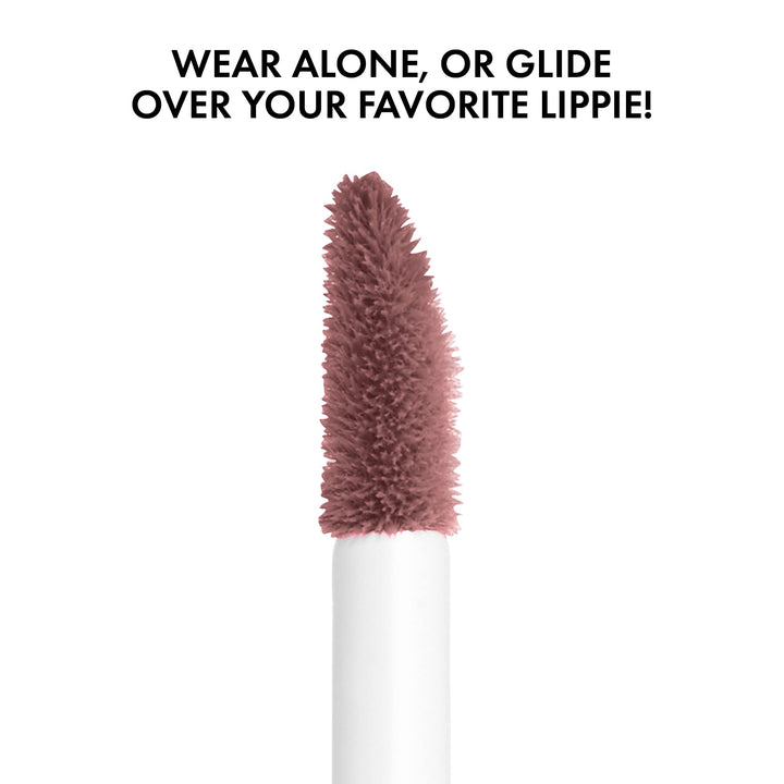 Butter Gloss, Non-Sticky Lip Gloss - Cinnamon Roll (Dusty Nude Mauve)