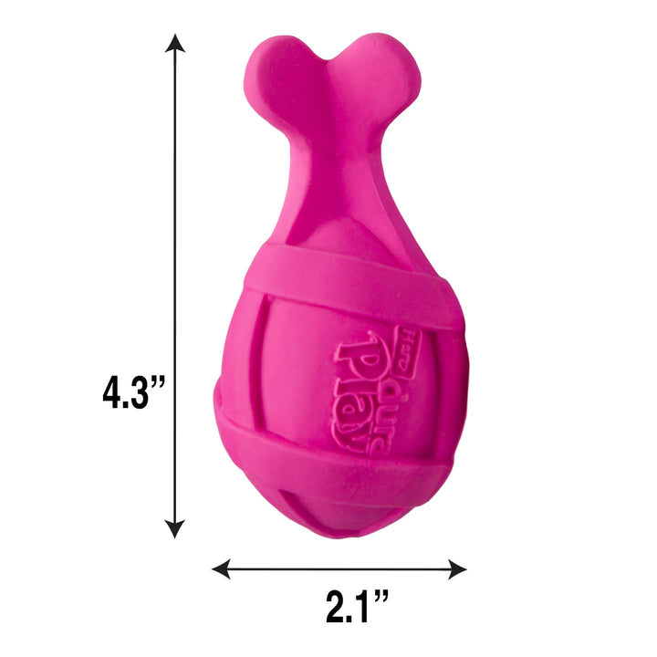 Dura Play Bacon Scented Rocket Dog Toy, Small , 1 Count