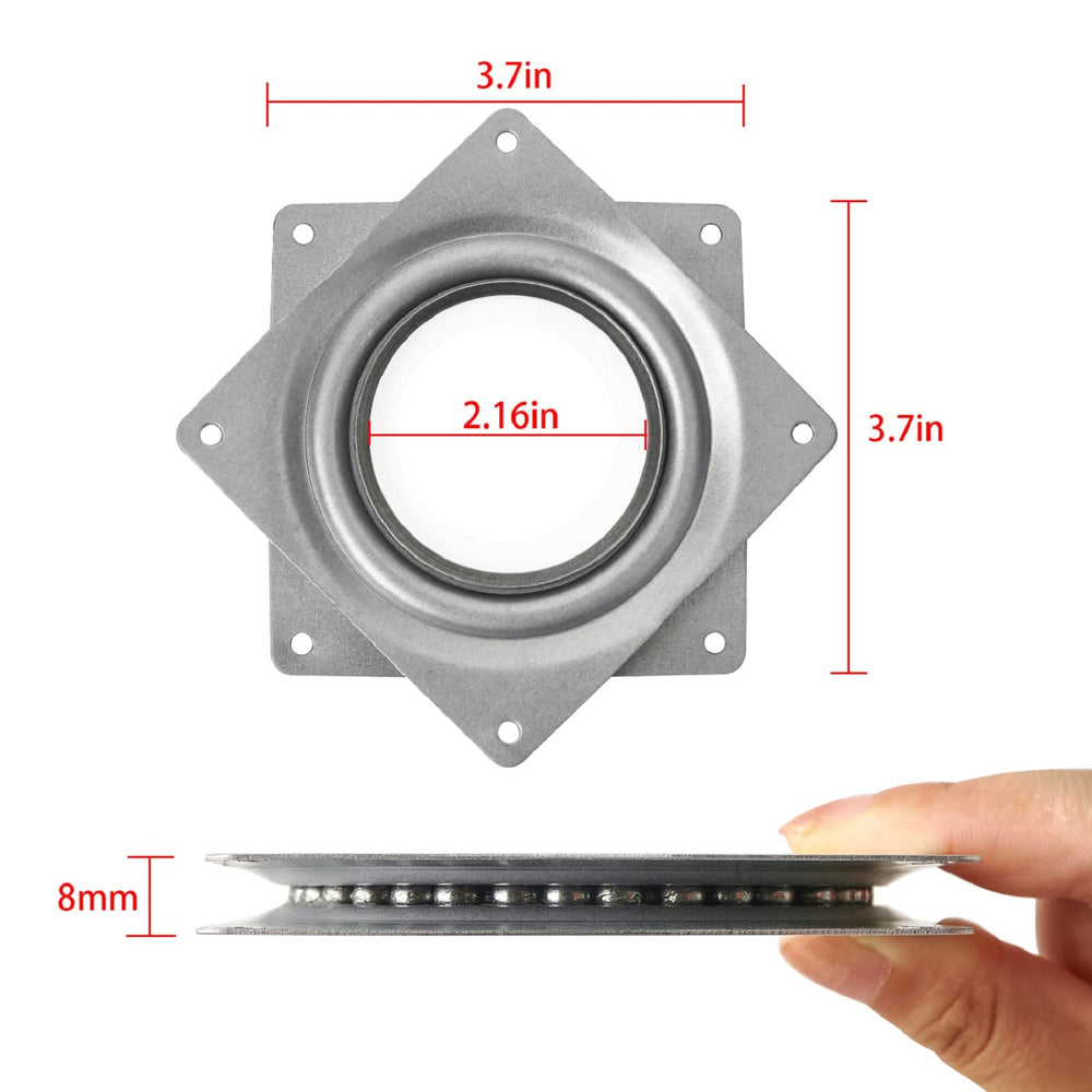 2 Pack 4 Lazy Susan Turntable 300 LBS pounds Steel Ball Bearing Rotating Tray Strong Sturdy Table Cabinet Low Profile