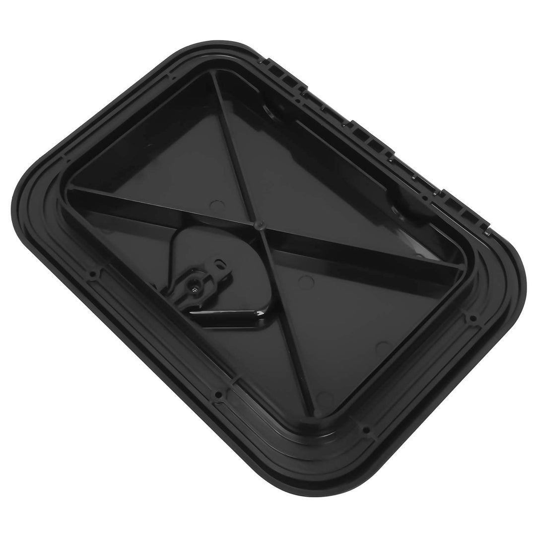 Marine Access Hatch Boat Hatch Lid Deck Access Hatch & Lid 10-5/8 X 14-3/4 - White or Black 270mmx375mm (Black)