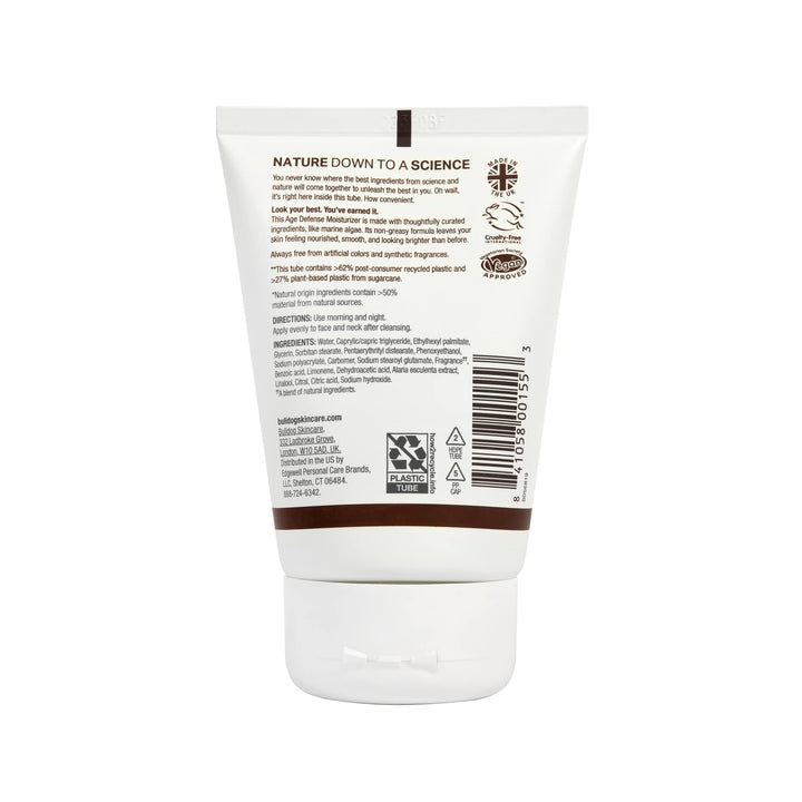Mens Skincare and Grooming Face Moisturizer Age Defense, 3.3 Fluid Ounce