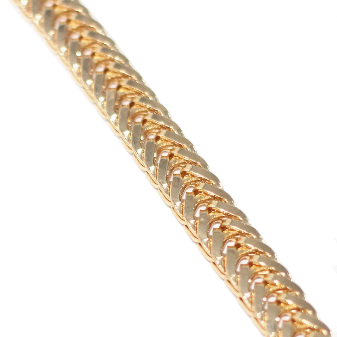 Iron Flat Chain Strap Purse Chain Straps Handbag Chains Shoulder Cross Body Replacement Snake Bone Chain Straps with Metal Buckles (23.6, Gold)