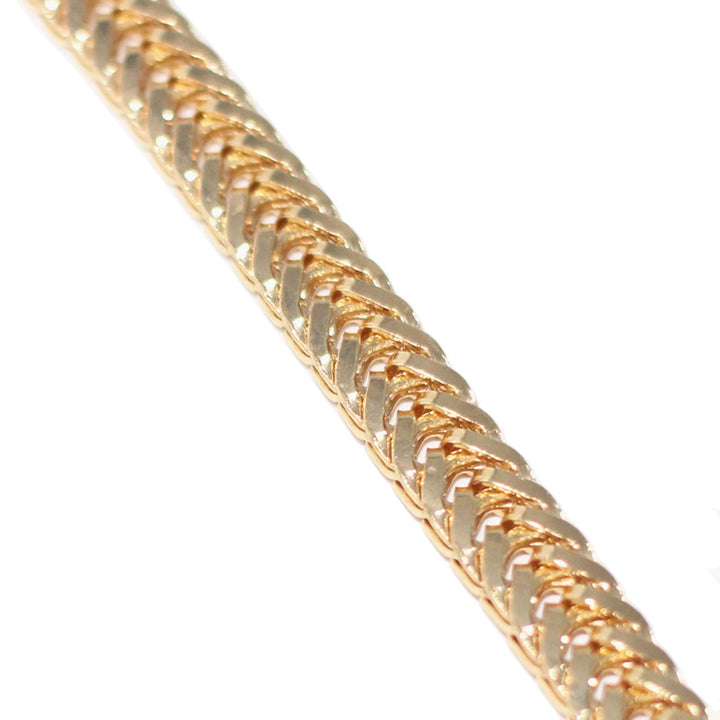 Iron Flat Chain Strap Purse Chain Straps Handbag Chains Shoulder Cross Body Replacement Snake Bone Chain Straps with Metal Buckles (23.6, Gold)