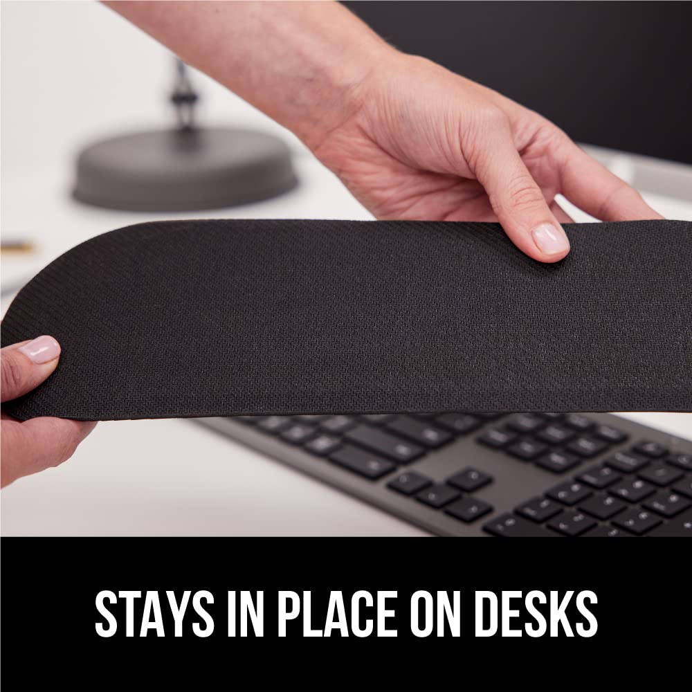 Silky Gel Memory Foam Wrist Rest for Computer Keyboard, Mouse, Ergonomic Design for Typing Pain Relief, Desk Pads Support Hand, Arm, Mousepad Rests, Stain Resistant, 2 Piece Pad Sky Blue