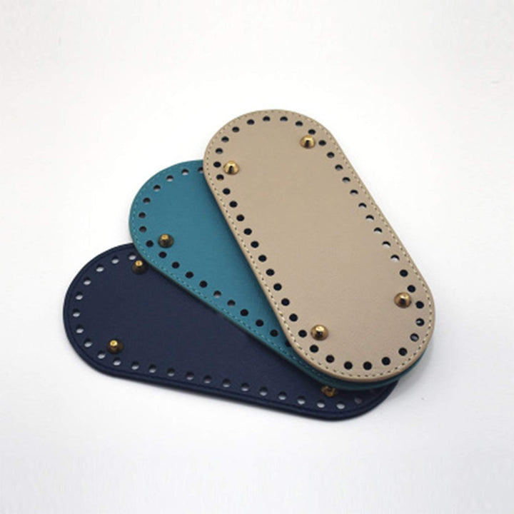 DIY Knitting Crochet Bag Nail Bottom Shaper Pad Weaving Bag Pet Insert Cushion Base with Holes for Shoulder Bag Handbag Accessories Purse Making (Deep Brown)
