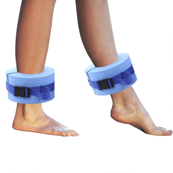 Aquatic Cuffs, Swimming Weights Water Aerobics Float Sleeves Fitness Exercise Set, Ankles Arms Belts with Quick Release Buckle for Swim Training Fitness (2Pcs)