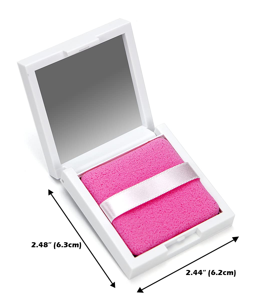 Oil Absorbing Sheets for Face – 50pcs Oil Blotting Sheets Anti-Shine Oil Absorbing Paper – Compact and Lightweight Case with Mirror 2.44 x 2.48 (Compact Case + 50pcs Oil Sheets)