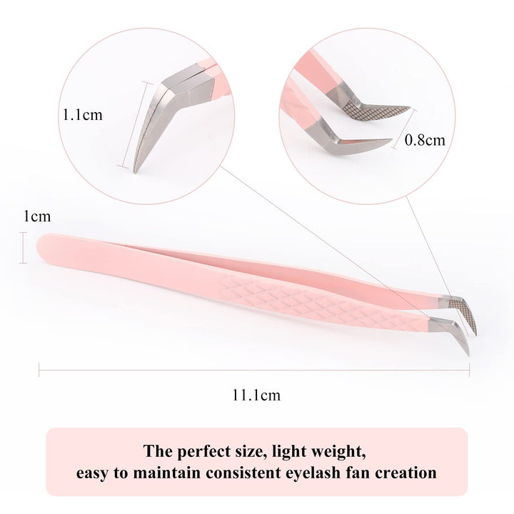 Eyelash Extensions Tweezers For Volume Lashes Easy to Make Fans Eyelashes Extensions Supplies Lash Extension Tweezers