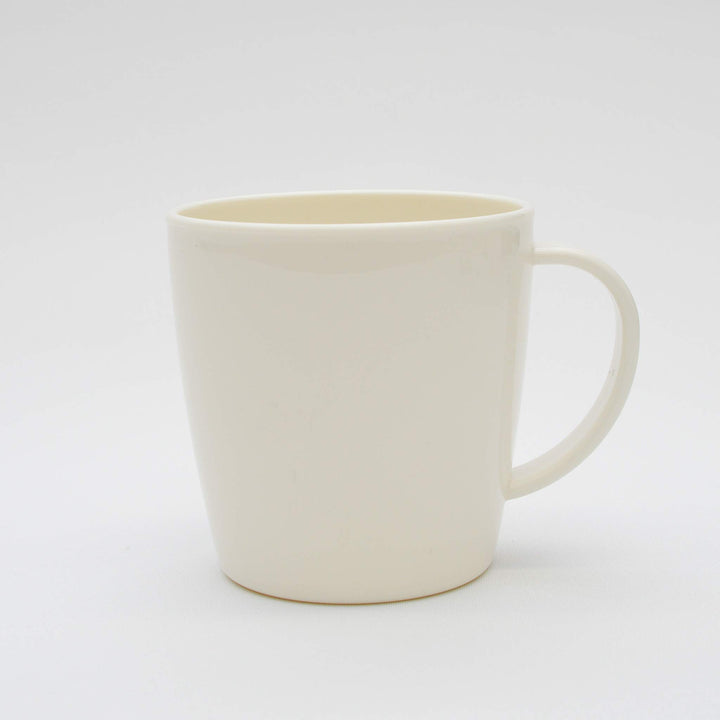 Mug cup and Lid with a straw hole, for Kids, Nursing, Travel, BPA Free Non-Toxic, Microwave oven, dishwasher safe, Unbreakable -Made in Japan (White)