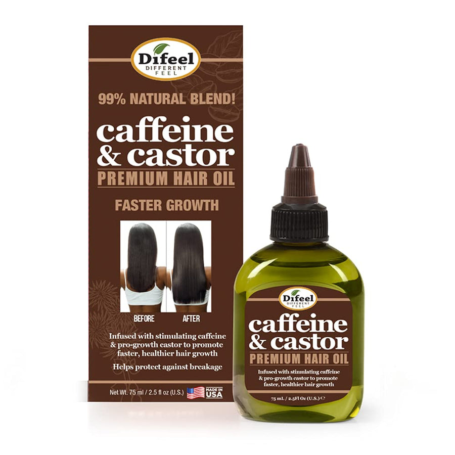 Caffeine & Castor Premium Hair Oil for Faster Hair Growth 2.5 oz.
