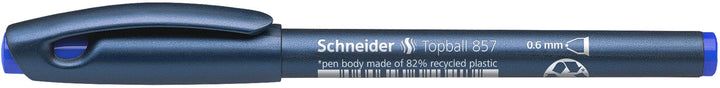 Topball 857 Rollerball 0.6mm, Box of 10, Blue (8573)