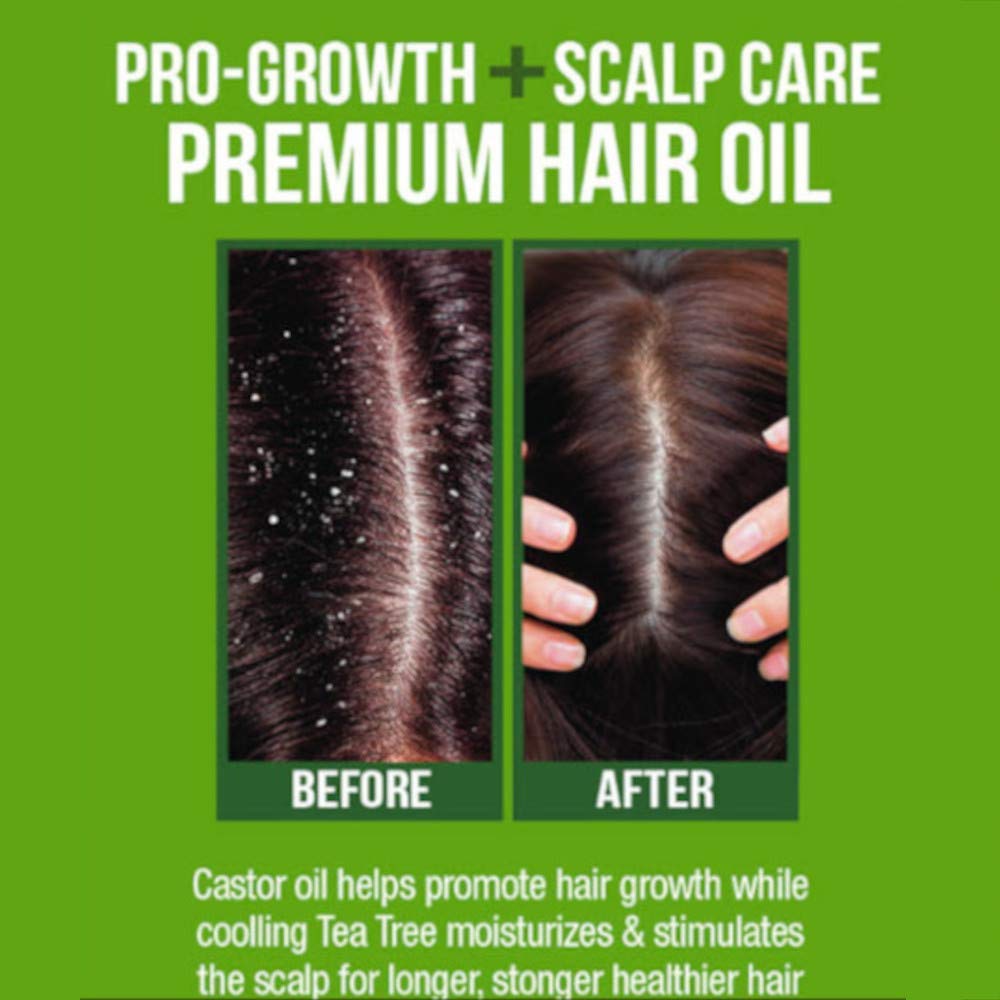 Premium Castor Plus Tea Tree - Pro-Growth + Scalp Care Premium Hair Oil 2.5 oz.