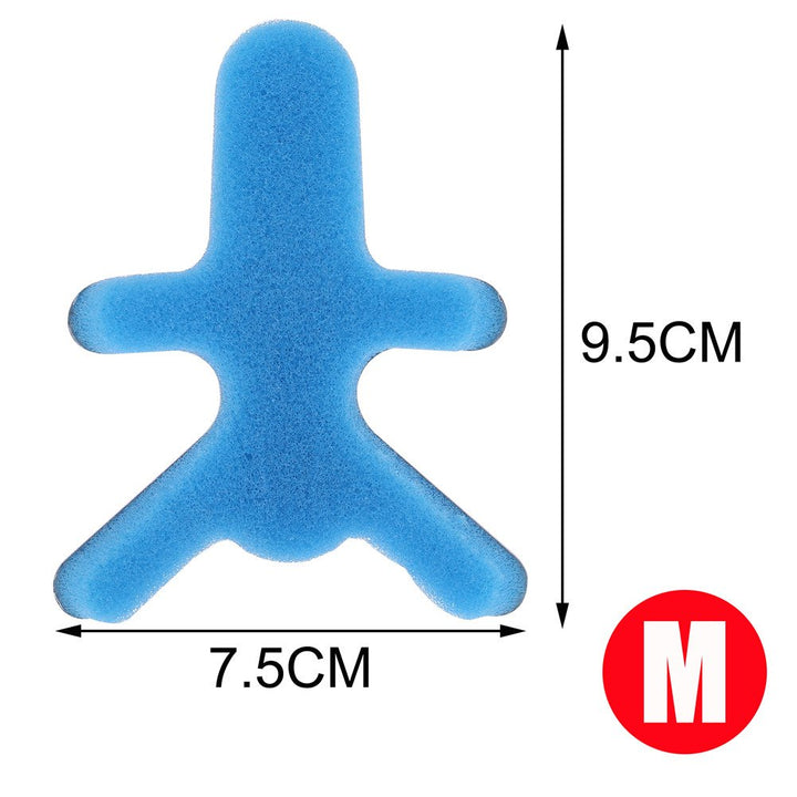 Frog Type Finger Splint, 1 Pair Finger Straightening Brace with Padded Aluminum Fixing Support Pad for Tendon Release & Pain Relief (M)