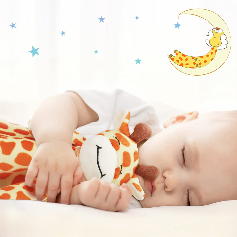 Giraffe Loveys for Babies Soft Security Blanket Snuggle Toy Stuffed Animal Blanket Unisex Baby Lovie Baby Gifts for Infant and Toddler 16 Inch