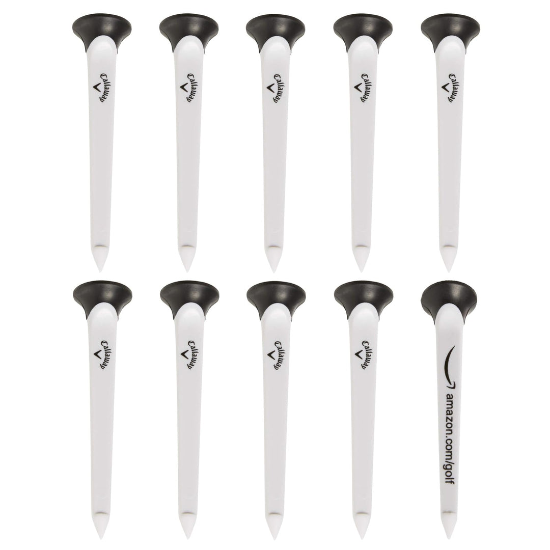 Par-Tee Plastic Golf Tees, 10 Pack,White