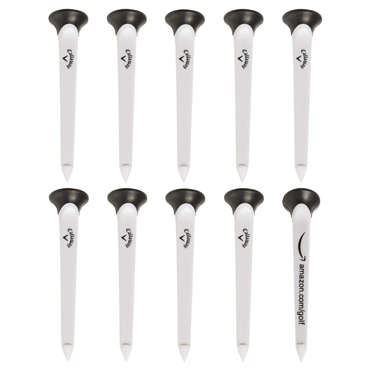 Par-Tee Plastic Golf Tees, 10 Pack,White