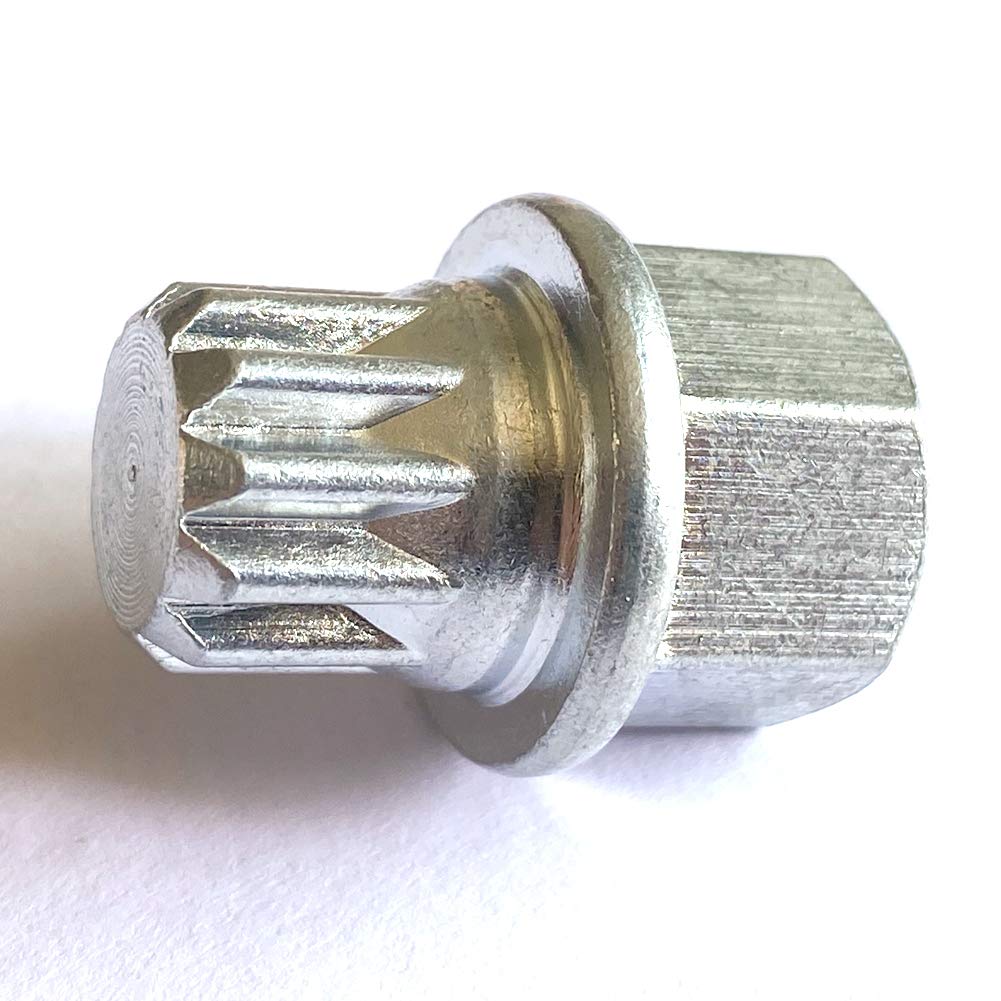 11 Splines Anti-Theft Wheel Lock Nut Key Adapter 8D0601139F001 Compatible with ABC 11 Teeth (Pointy) 1997-2007 VW Bettle Bora Golf Jetta Passat Audi A4 A6 S6 A8 TT SEAT Skoda