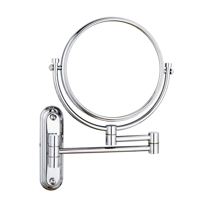 Wall Mount Mirror 8 Inch, Double-Side 1X/10X Magnified for Makeup and Shaving, Chrome Finished