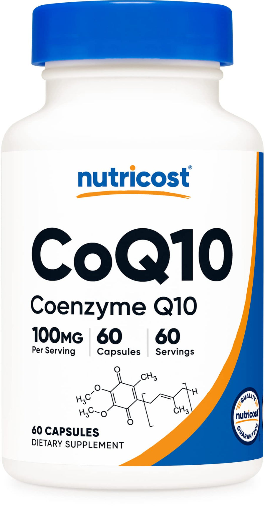 CoQ10 100mg, 60 Vegetarian Capsules, 60 Servings - Coenzyme Q10