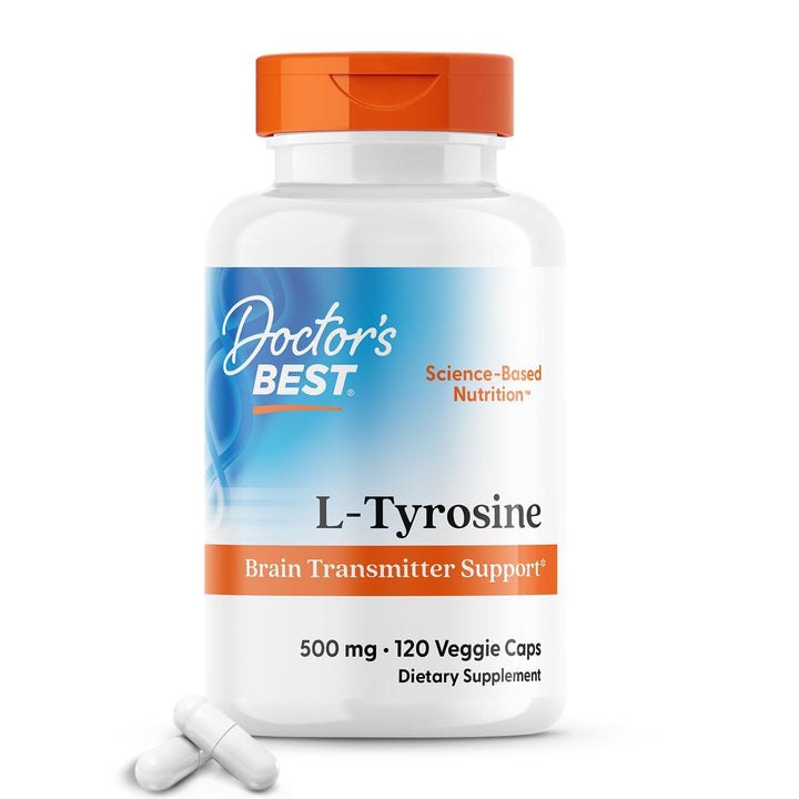 Doctor's Best L-Tyrosine Supplement, 120 Count