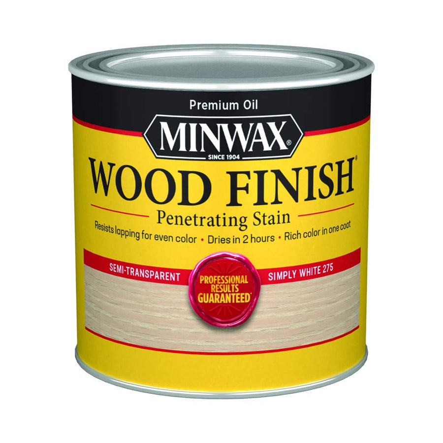 Wood Finish 227654444, 1/2 Pint, Simply White
