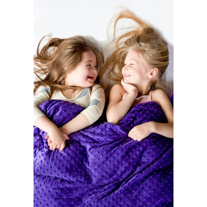 Kids Weighted Blanket - 5lb Bamboo Rayon Cooling Weighted Blanket for Kids - Washable Minky Cover and Glass Beads Filled Weighted Inner - Designed for Sensory Seekers Weighing 30lb to 40lb