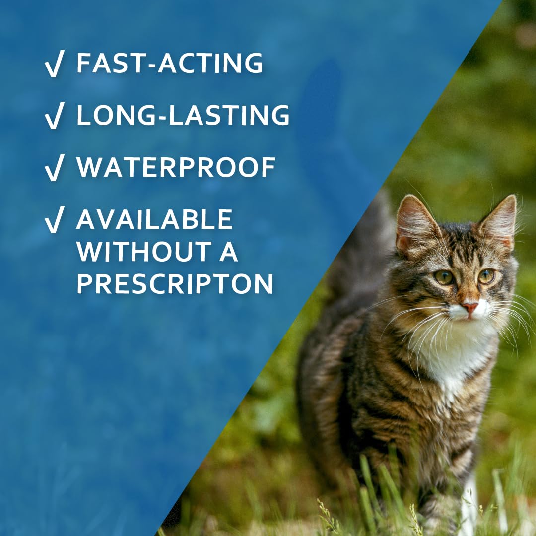 SENTRY for Cats, Flea and Tick Prevention for Cats (1.5 Pounds and Over), Includes 6 Month Supply of Topical Flea Treatments