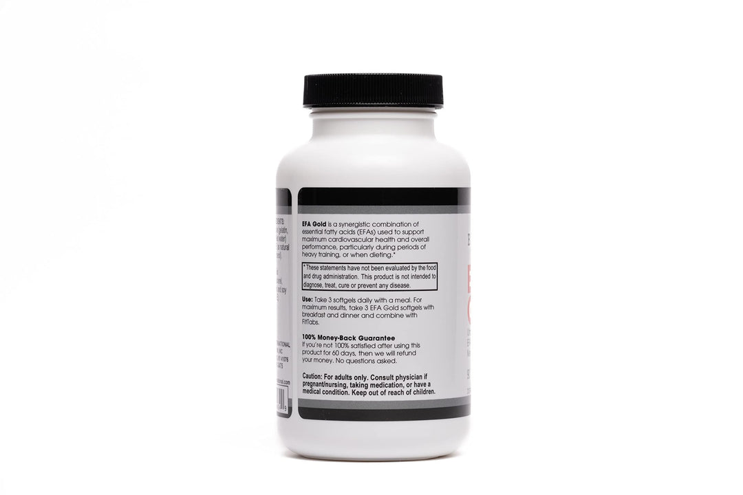 EFA Gold, 90 Softgel Capsules. High Potency Omega-3s EPA and DHA + Omega 6&9 Fatty Acids. Combination Fish, Flaxseed and Borage Oil.