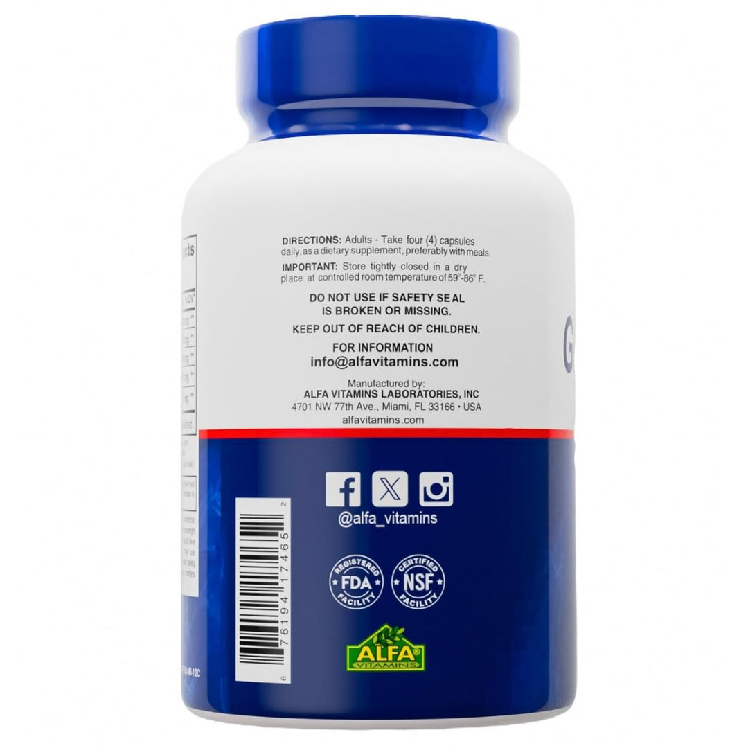 Alflexil Premium Glucosamine & Chondroitin Nutritional Supplement - Healthy Joint, Bone & Knee Support - Rich In MSM & Collagen - Organic natural Ingredients - Made In USA - 120 Capsules