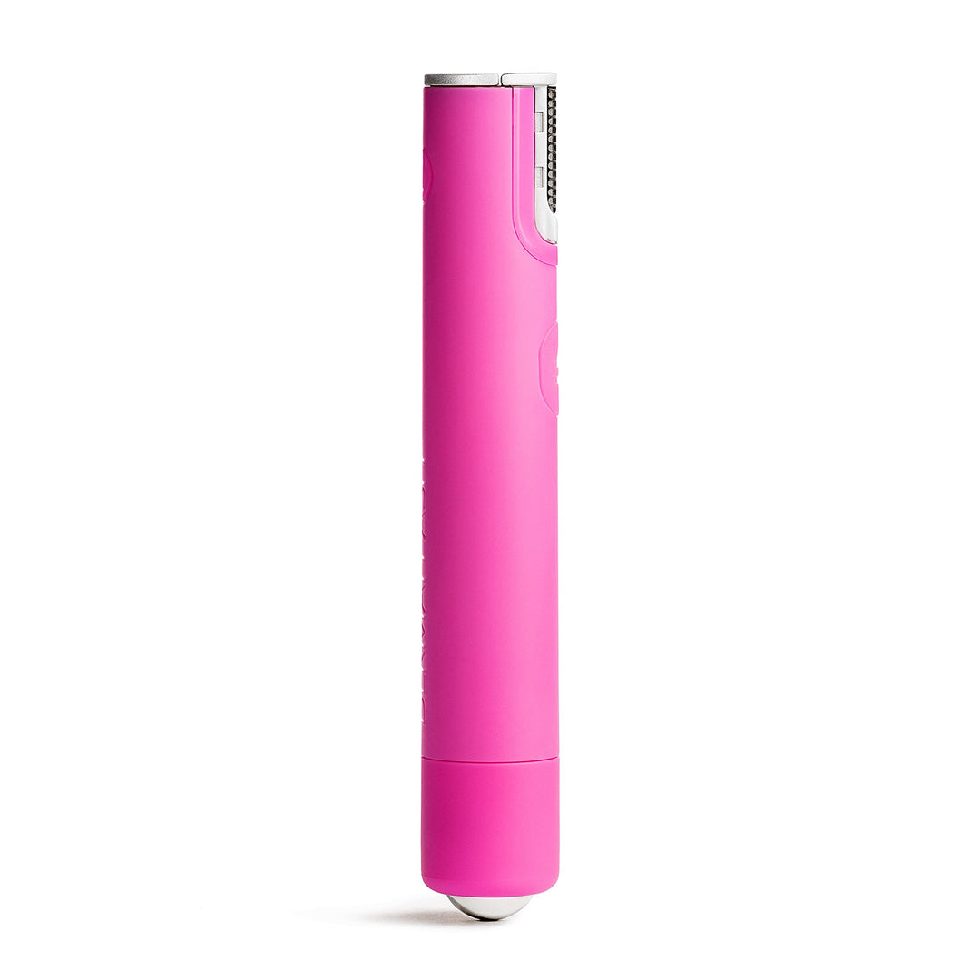 Mini Dermaplaning Tool for Precision Peach Fuzz Removal, Hot Pink