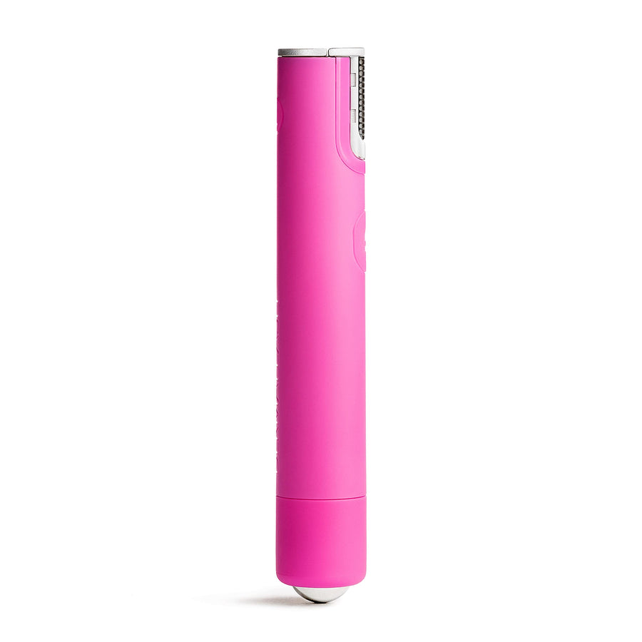 Mini Dermaplaning Tool for Precision Peach Fuzz Removal, Hot Pink