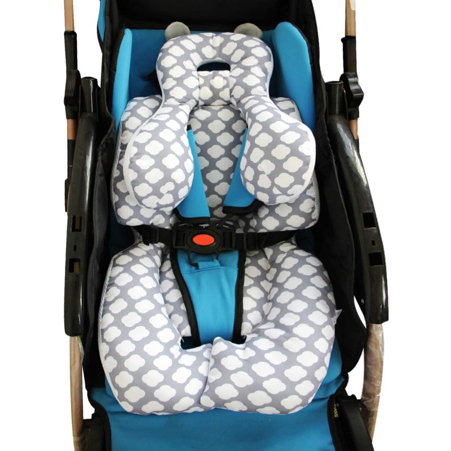 Head and Body Support Pillow with Neck Support for Baby Car Seat and Strollers, Cloud