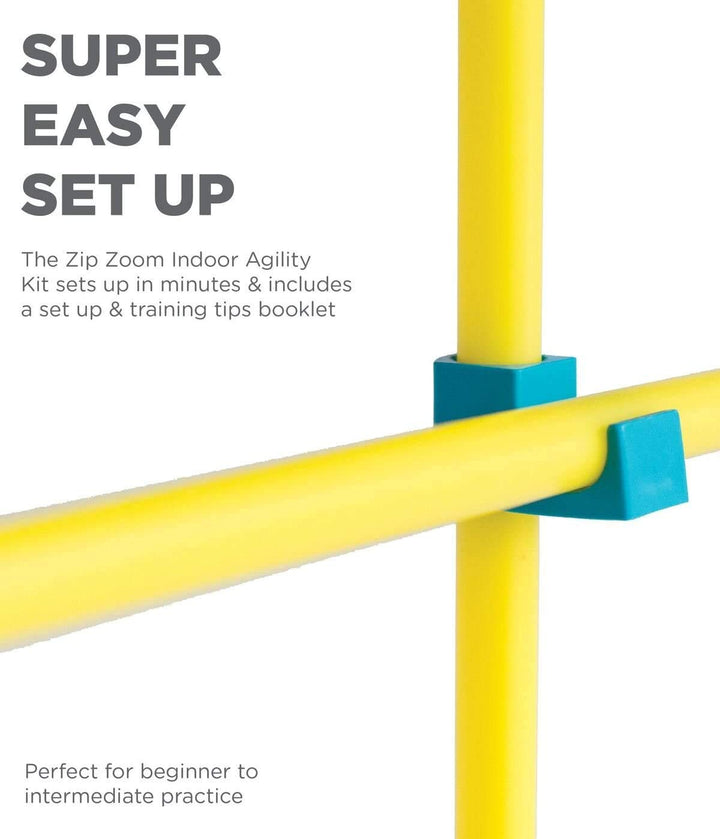 Zip & Zoom Indoor Dog Agility Training Kit for Dogs