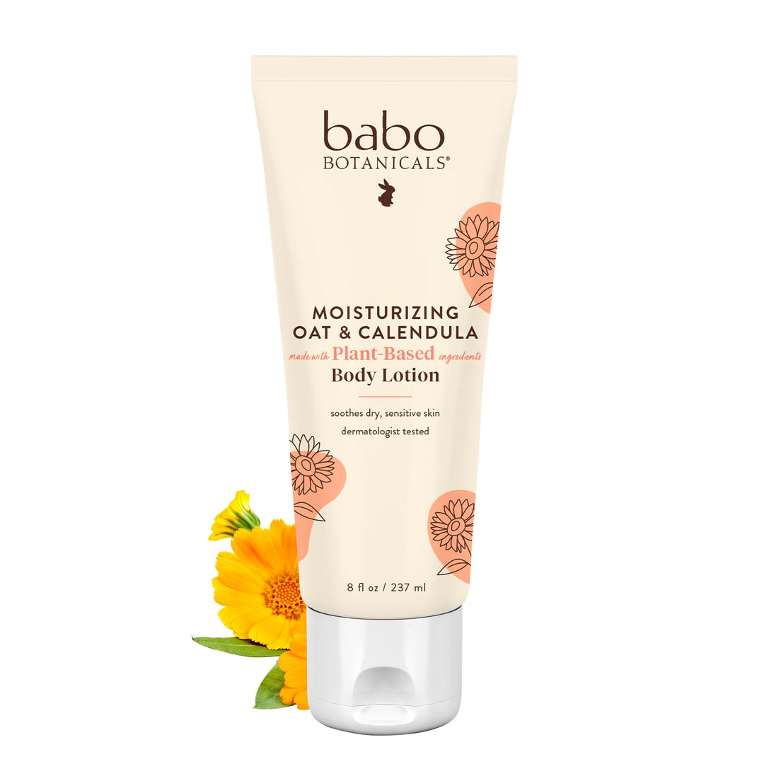 Moisturizing Oat & Calendula Body Lotion - For Dry or Sensitive Skin - For all ages - Vegan - Lightly Scented