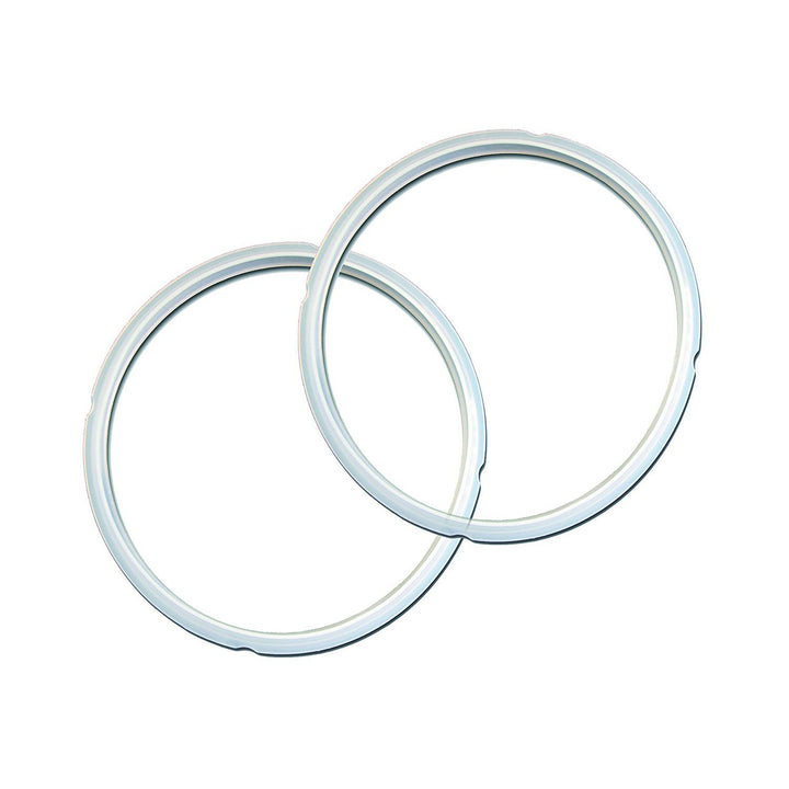 Pot 2-Pack Sealing Ring 5 & 6-Qt, Inner Pot Seal Ring, Electric Pressure Cooker Accessories, Non-Toxic, BPA-Free, Replacement Parts, Clear
