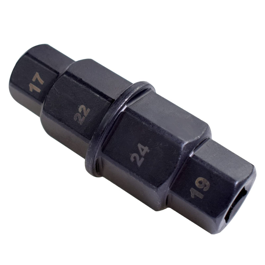 Motorcycle Front Rear Wheel Axle Hex Spindle Driver Socket Tool 17/19/22/24mm