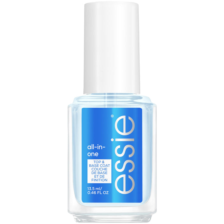 Nail Care, 8-Free Vegan, All In One Base Coat and Top Coat, strength and shine nail polish, 0.46 fl oz
