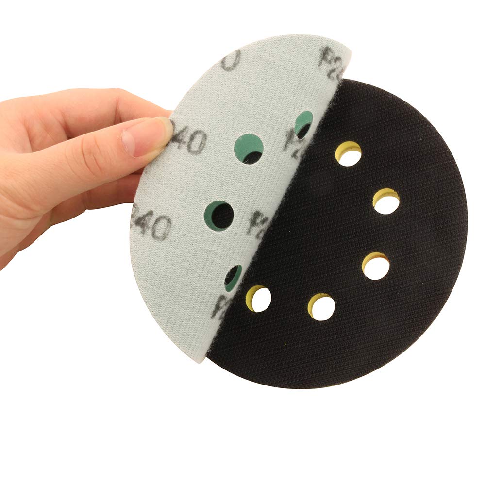 5Inch Sanding Discs,2000 Grit Sandpaper,Wet Dry 8 Holes Dustless Film Green Line Hook and Loop Random Orbital Sander Paper ,20-Pack