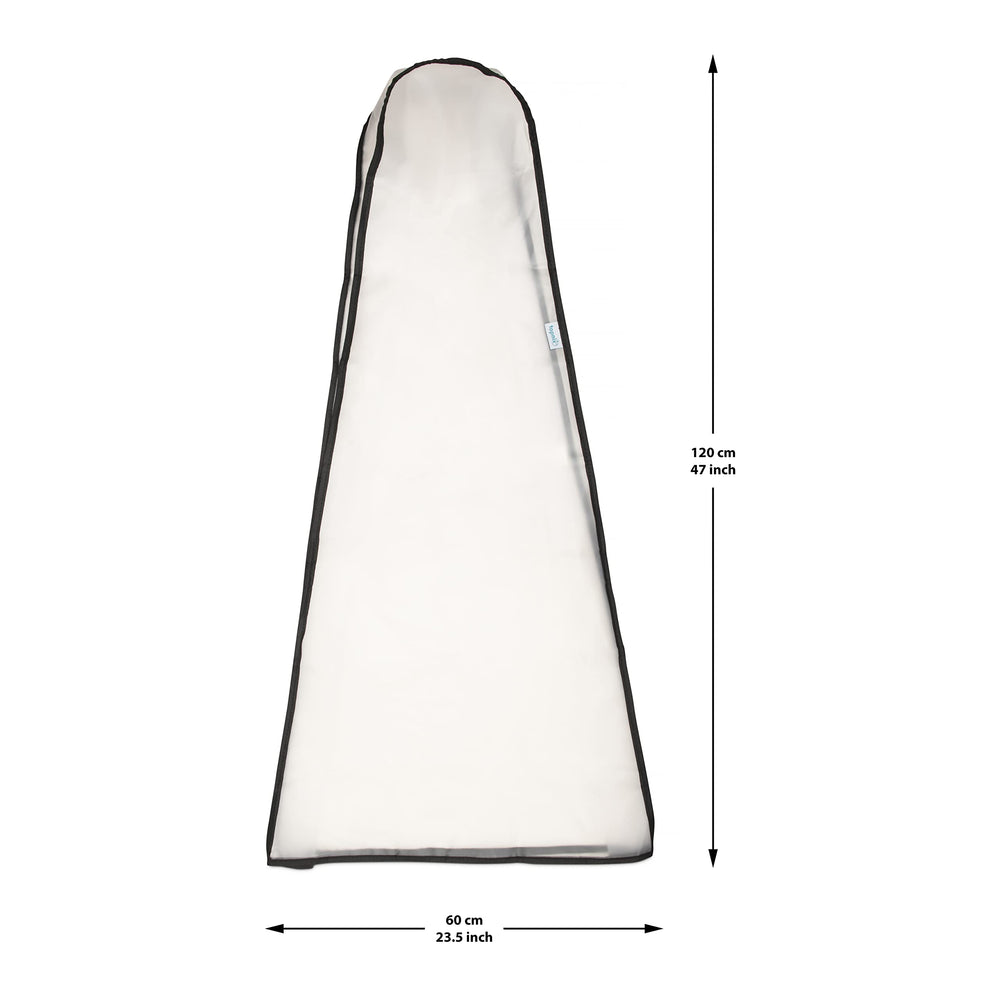 Guitar Dust Cover - 47 Inch Clear Protector - with Pouch, Cleaning Cloth and Pick Holder