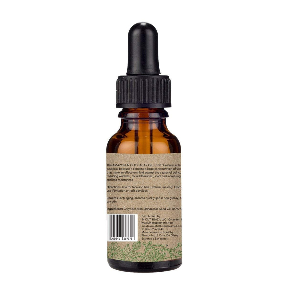 Cacay Oil Amazon IN OUT 30ml Organic Oil Rich in Vitamin A, E, F, Anti-Oxidants, Anti-Aging and Anti-Wrinkles.