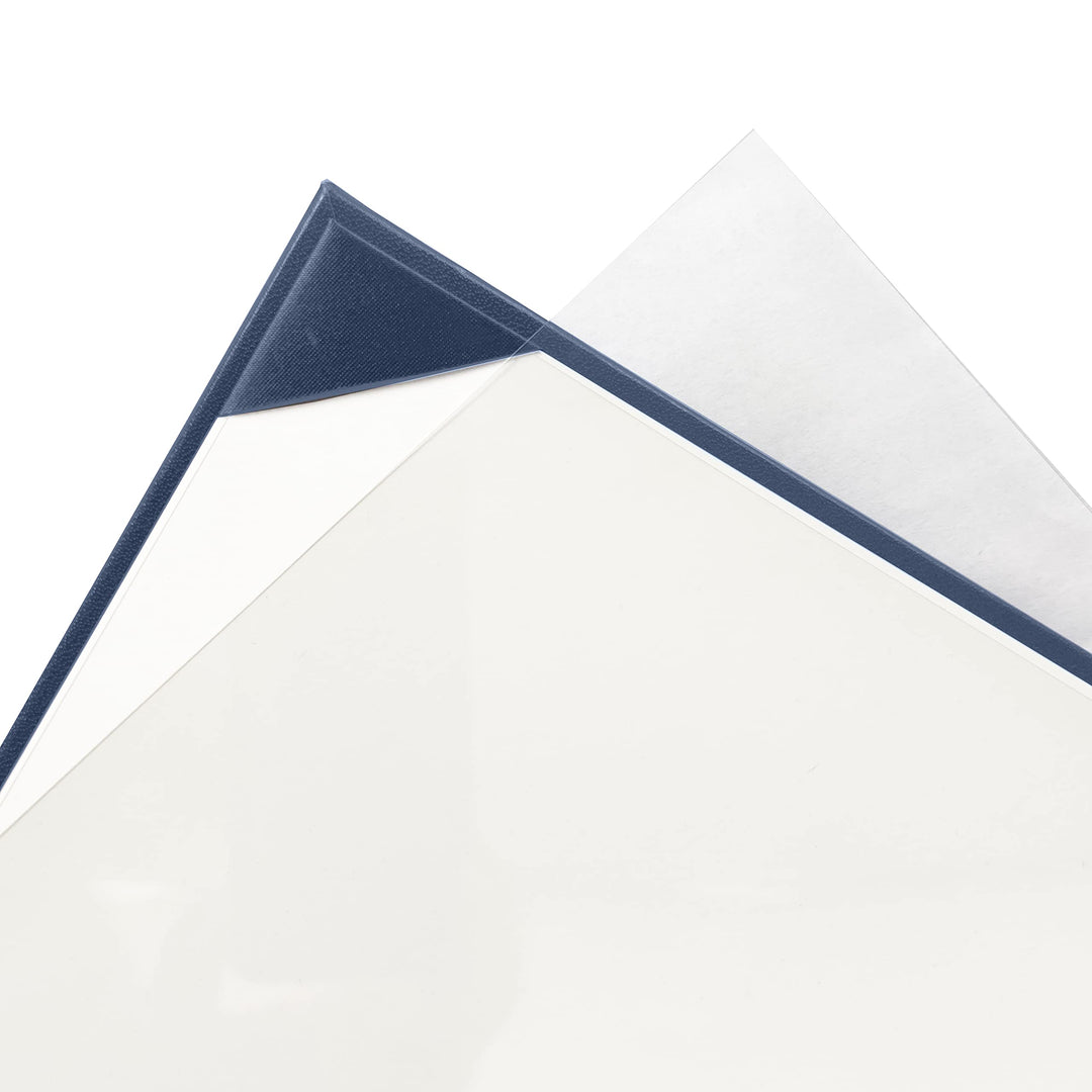 Tnghui Diploma Cover 8.5”x11” Imprinted “Diploma of Graduation” Rich in Color Leatherette Padded Certificate Covers Navy