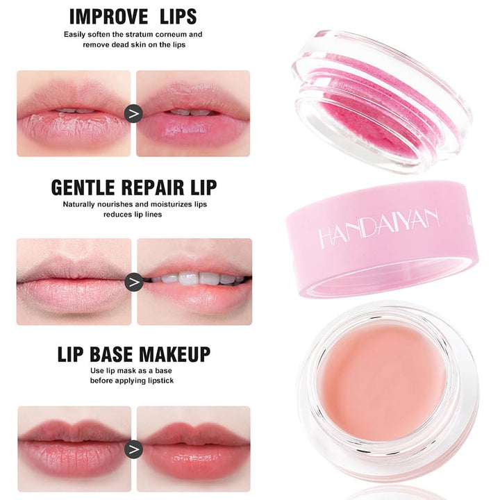 Lip Sleeping Mask, Cherry Lip Moisturizer, Nourishing and Improving Lip Skin Tone, Lip Skin Treatment Day and Night, Exfoliate, Repair Lip Dry Skin
