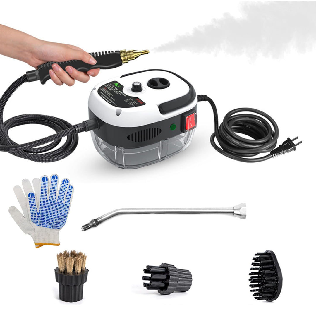 Steam Cleaner,2500W High Temperature Pressurized Steam Cleaner,Portable Steam Cleaning Machine,10S Fast Heating,with 3 Brush Heads