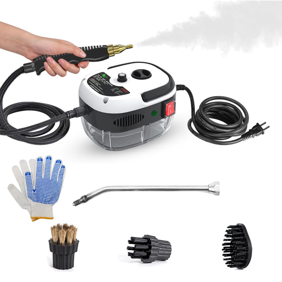 Steam Cleaner,2500W High Temperature Pressurized Steam Cleaner,Portable Steam Cleaning Machine,10S Fast Heating,with 3 Brush Heads