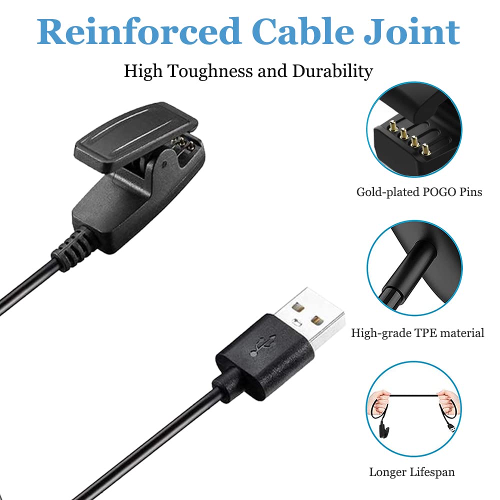 Compatible with Garmin Forerunner 235 Charger, Replacement Charging Cable Clip Cord for Garmin Forerunner 235 Smartwatch