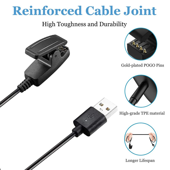 Compatible with Garmin Forerunner 235 Charger, Replacement Charging Cable Clip Cord for Garmin Forerunner 235 Smartwatch